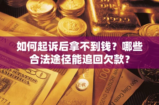 武汉如何起诉后拿不到钱？哪些合法途径能追回欠款？