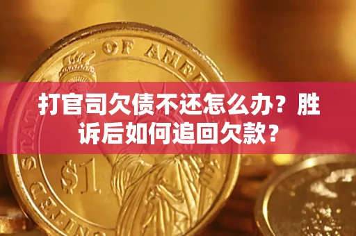 武汉打官司欠债不还怎么办？胜诉后如何追回欠款？