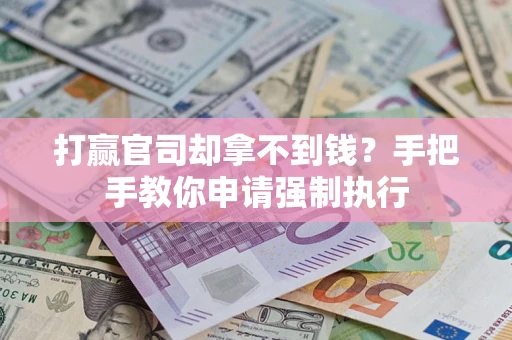 武汉打赢官司却拿不到钱？手把手教你申请强制执行