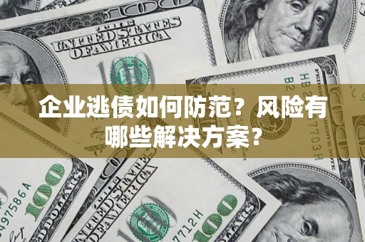武汉企业逃债如何防范？风险有哪些解决方案？