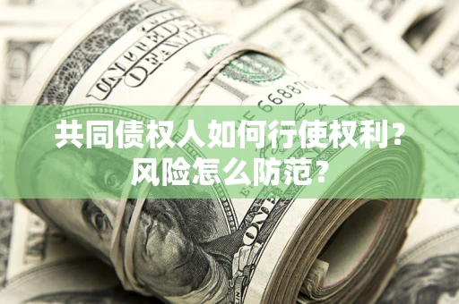 武汉共同债权人如何行使权利？风险怎么防范？