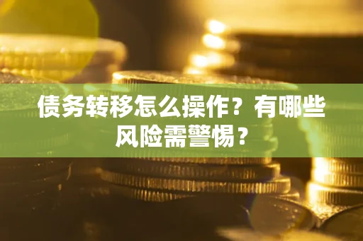 武汉债务转移怎么操作？有哪些风险需警惕？