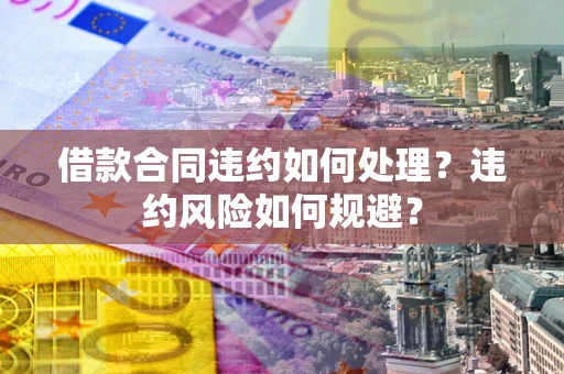 武汉借款合同违约如何处理？违约风险如何规避？