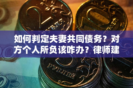 武汉如何判定夫妻共同债务？对方个人所负该咋办？律师建议
