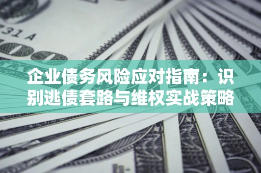 武汉企业债务风险应对指南：识别逃债套路与维权实战策略