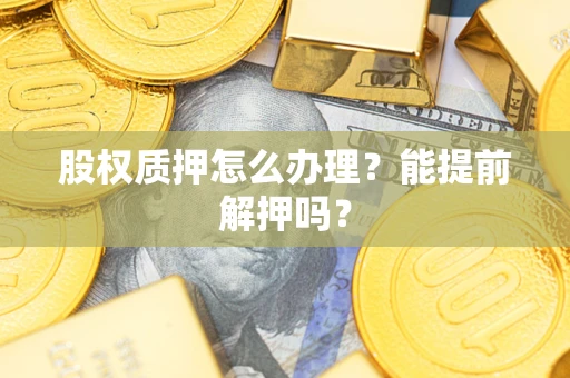 武汉股权质押怎么办理？能提前解押吗？